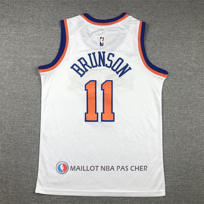 Maillot Enfant New York Knicks Jalen Brunson Association 2022-23 Blanc